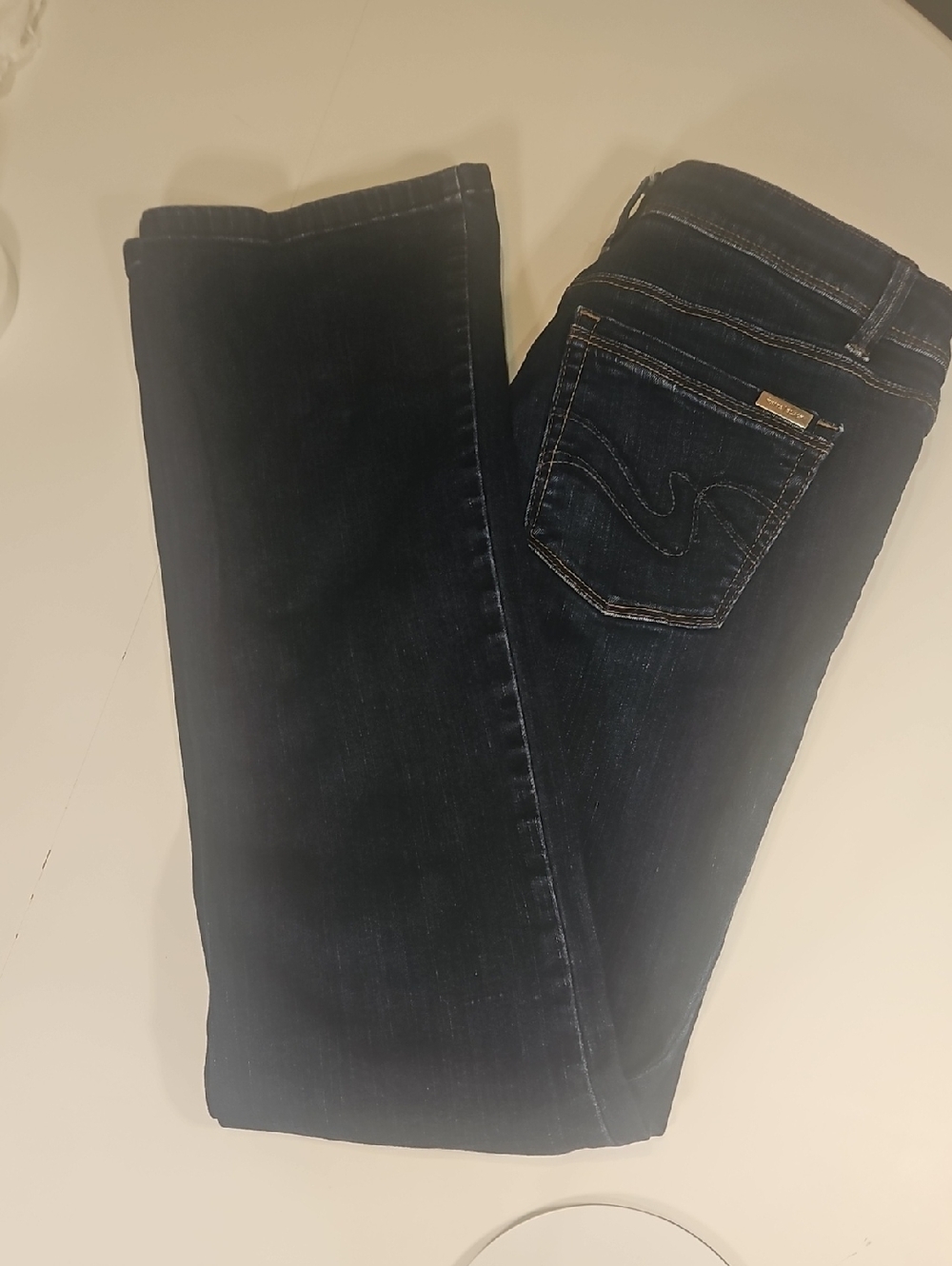 White House Black Market Dark Indigo Straight Leg Jeans